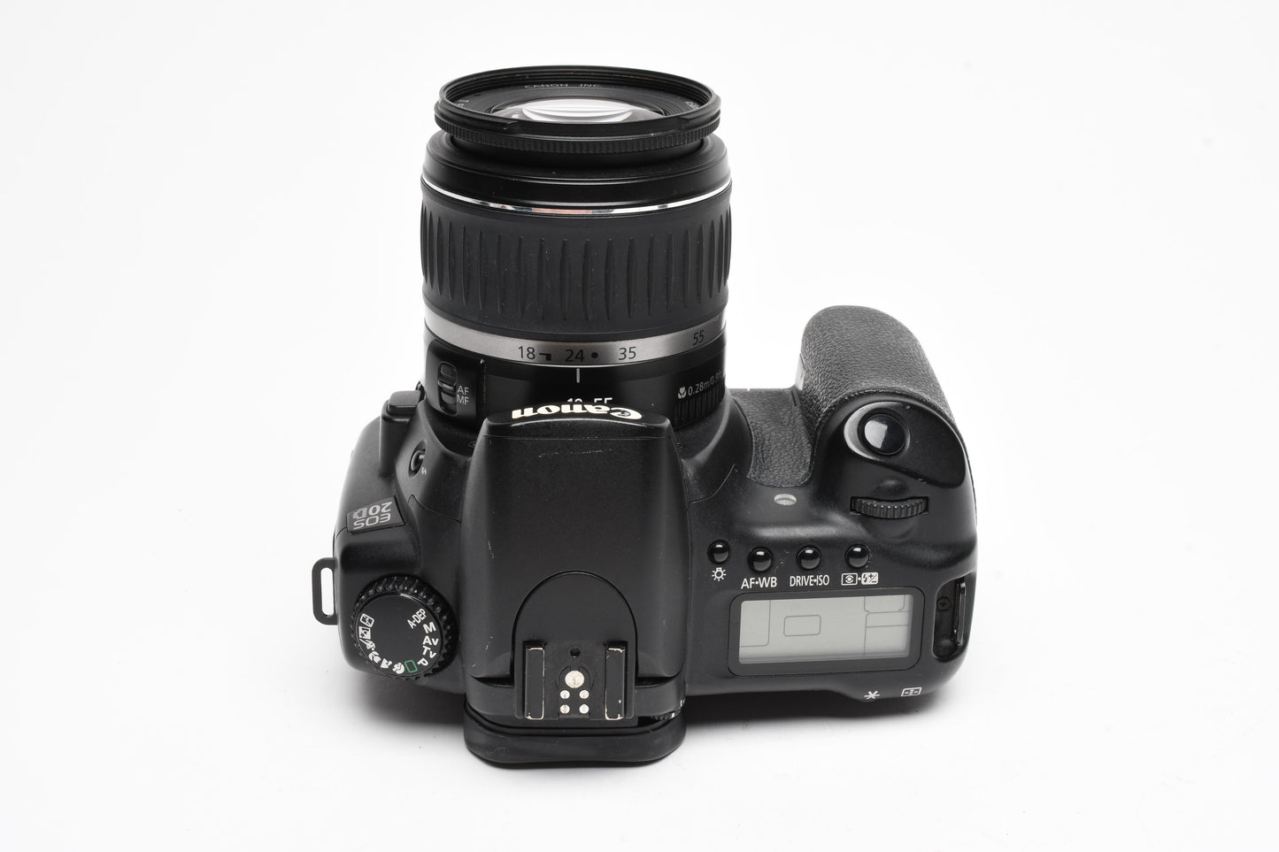 Canon EOS 20D DSLR w/18-55mm f/3.5-5.6 Lens, Batt., charger, strap, UV++