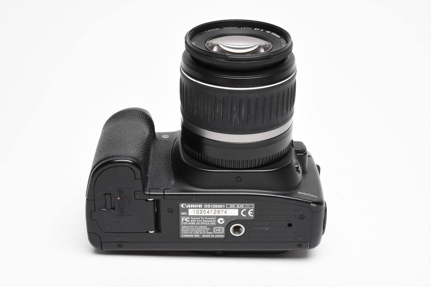 Canon EOS 20D DSLR w/18-55mm f/3.5-5.6 Lens, Batt., charger, strap, UV++