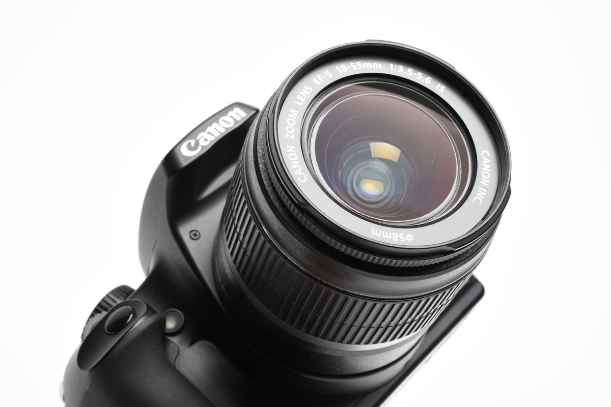 Canon EOS Rebel XS DSLR w/18-55mm f3.5-5.6 IS zoom, 2X batts+charger+manual++