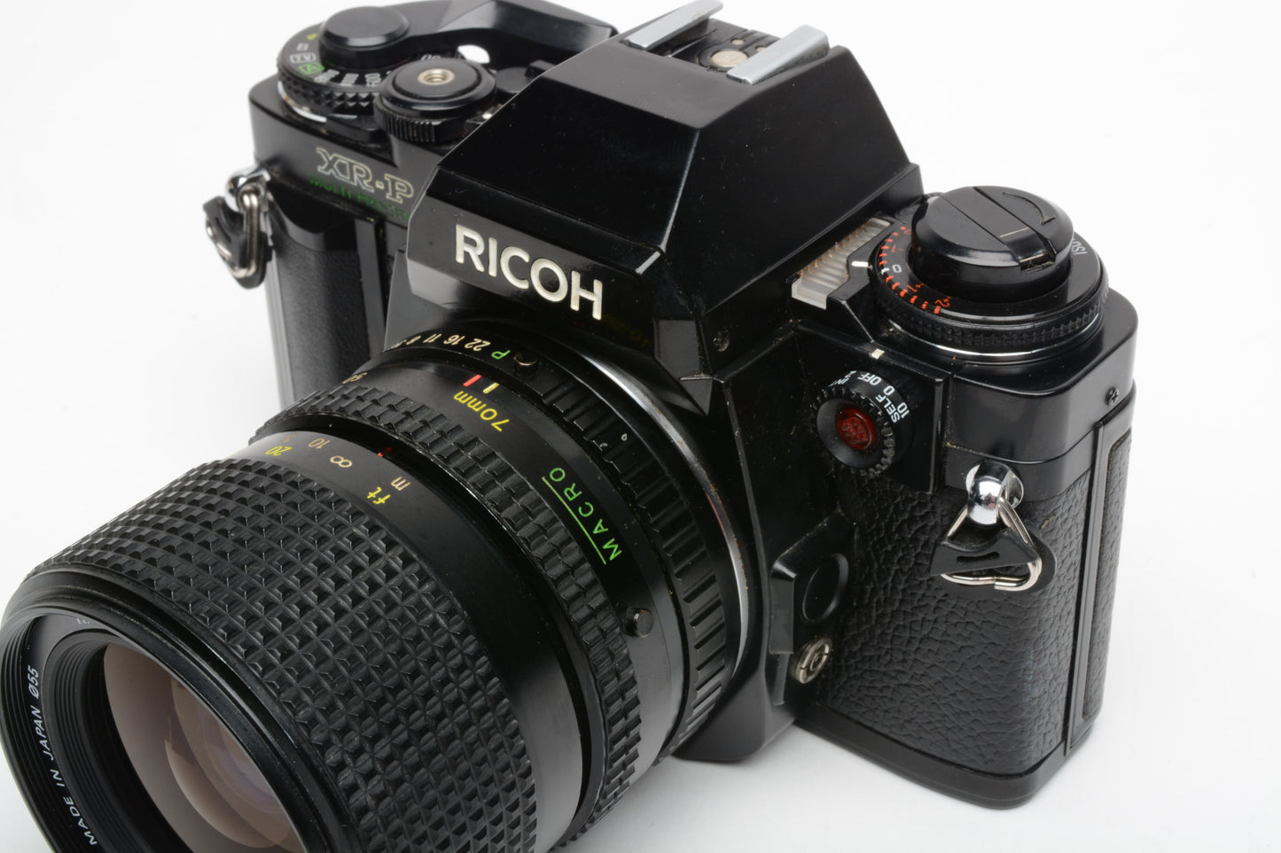 Ricoh XR-P 35mm SLR w/Rikenon 35-70mm zoom lens, manual, tested, great!