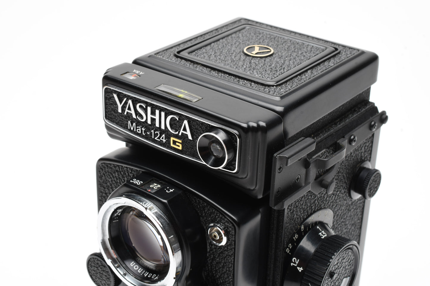 Yashica Mat 124G 120 TLR camera w/80mm f3.5 lens, tested, works great, Mint-