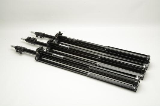3X VF Studio Systems FT/W803 Light Stands Folded 27" Expanded 78"