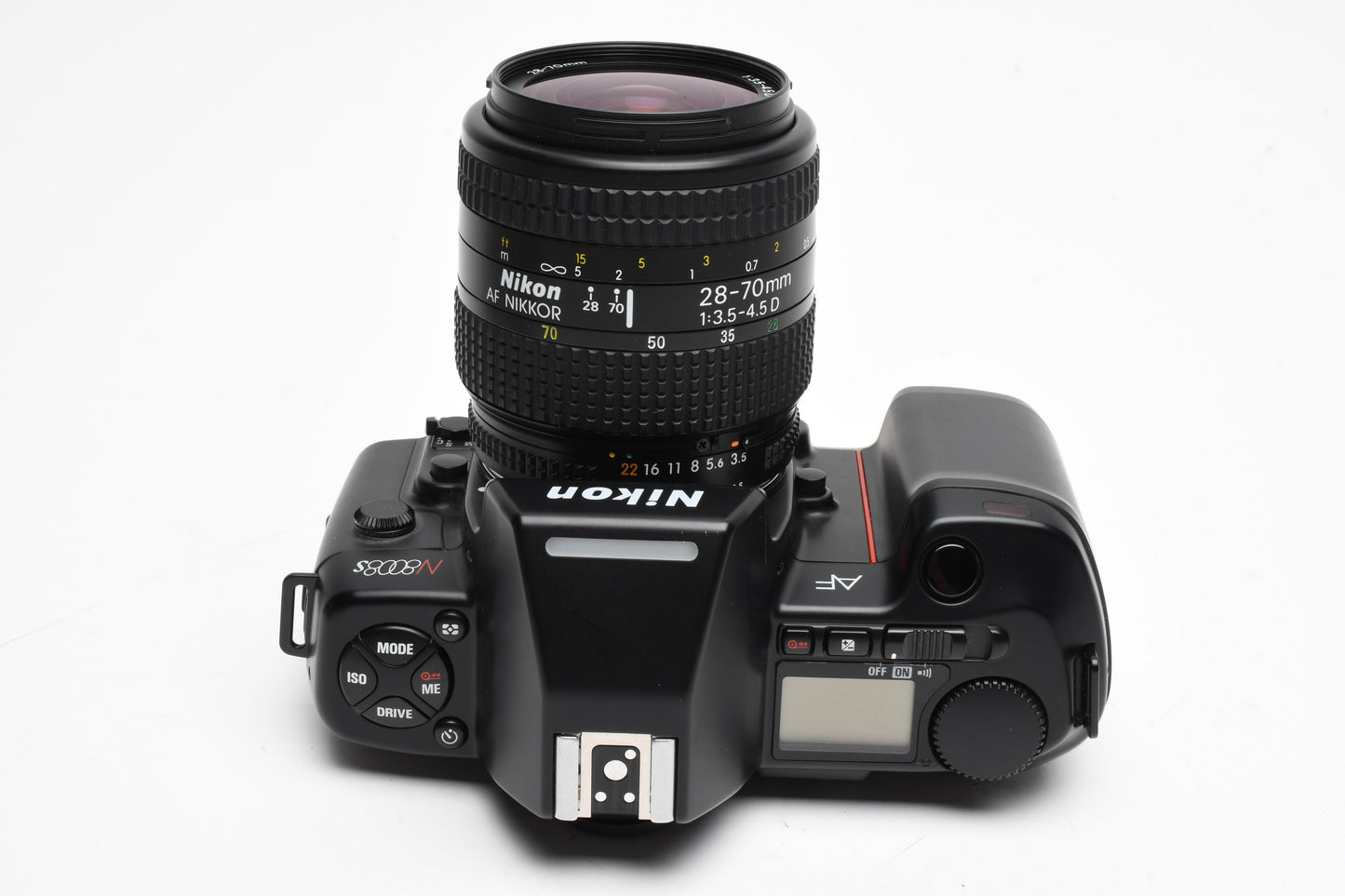 Nikon N8008s 35mm SLR w/ AF Nikkor 28-70mm f3.5-4.5D lens, Mint-, *READ