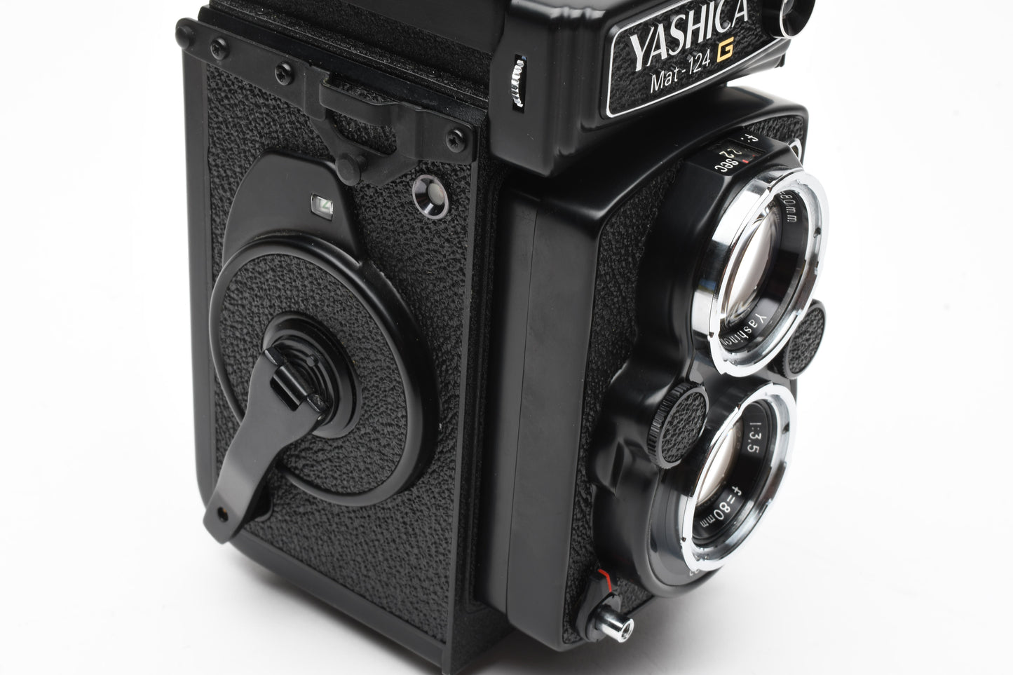 Yashica Mat 124G 120 TLR camera w/80mm f3.5 lens, tested, works great, Mint-