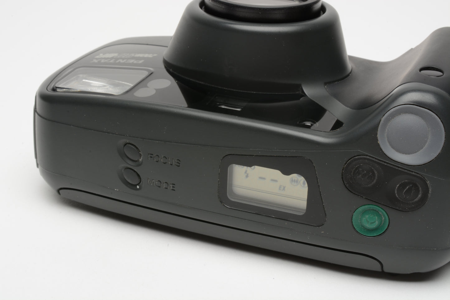 Pentax Zoom 90WR 35mm date back Point&Shoot camera, strap, remote, case, Great!