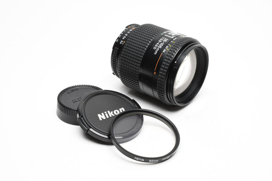 Nikon AF Nikkor 28-105mm f3.5-4.5D macro zoom lens, Caps, UV, Great!