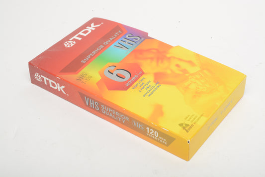 5X TDK T120RV VHS 120minutes cassettes tape, New