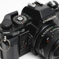 Chinon CG-5 35mm SLR w/50mm f1.9, Sky, strap, UV, + S-250 Flash, Great! Tested