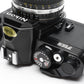 Nikon FM2 N Black 35mm SLR Body w/Nikon 50mm f1.8 Series E AI lens, new seals