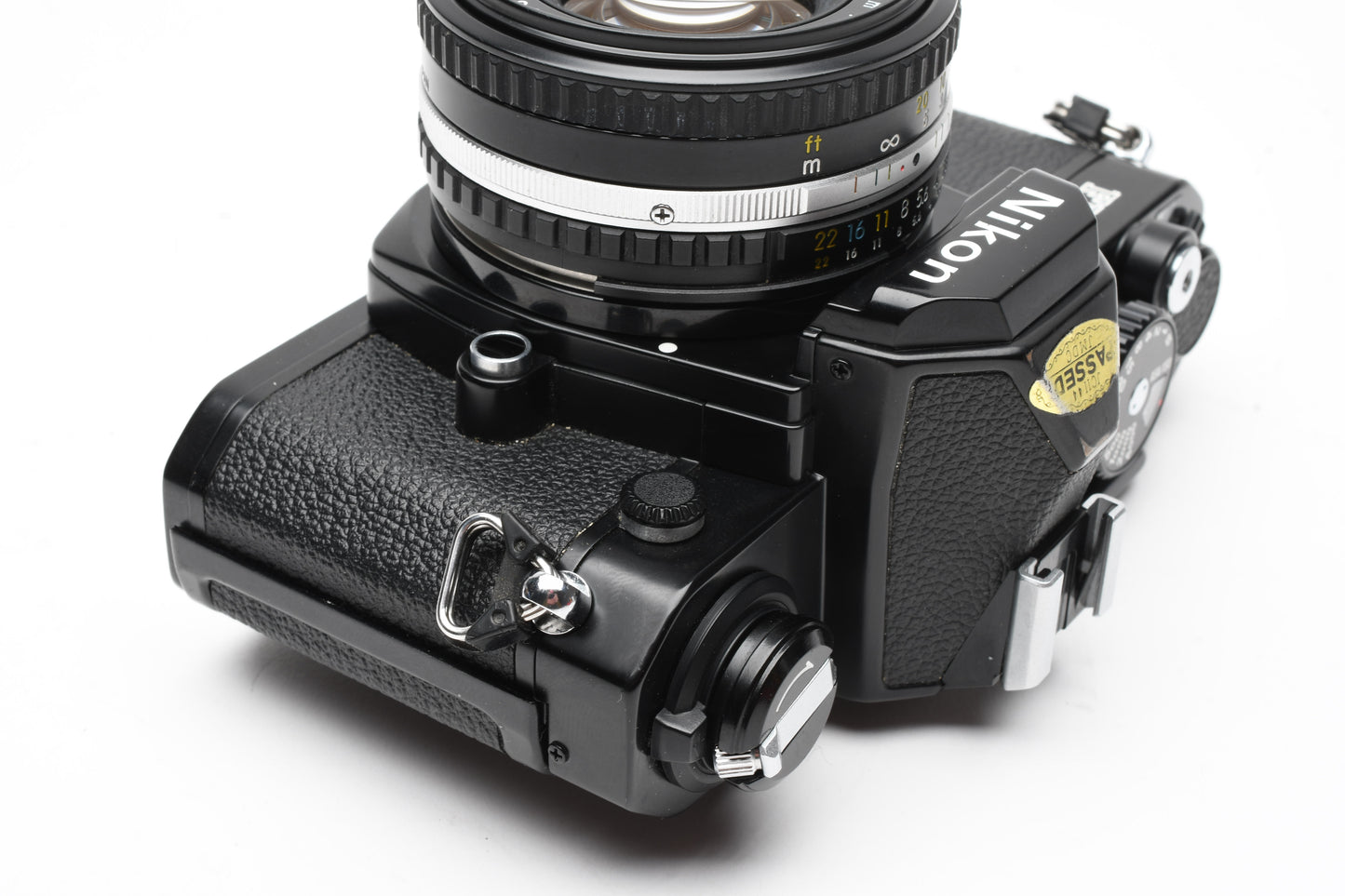 Nikon FM2 N Black 35mm SLR Body w/Nikon 50mm f1.8 Series E AI lens, new seals