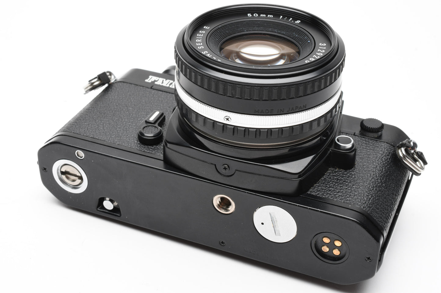 Nikon FM2 N Black 35mm SLR Body w/Nikon 50mm f1.8 Series E AI lens, new seals