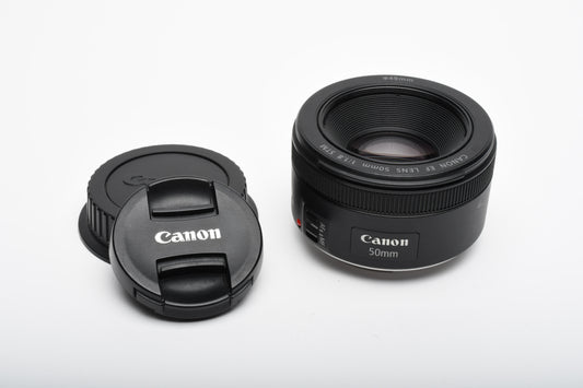 Canon EF 50mm f1.8 STM prime lens, caps, Nice Prime Lens
