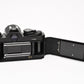 Nikon FM2 N Black 35mm SLR Body w/Nikon 50mm f1.8 Series E AI lens, new seals