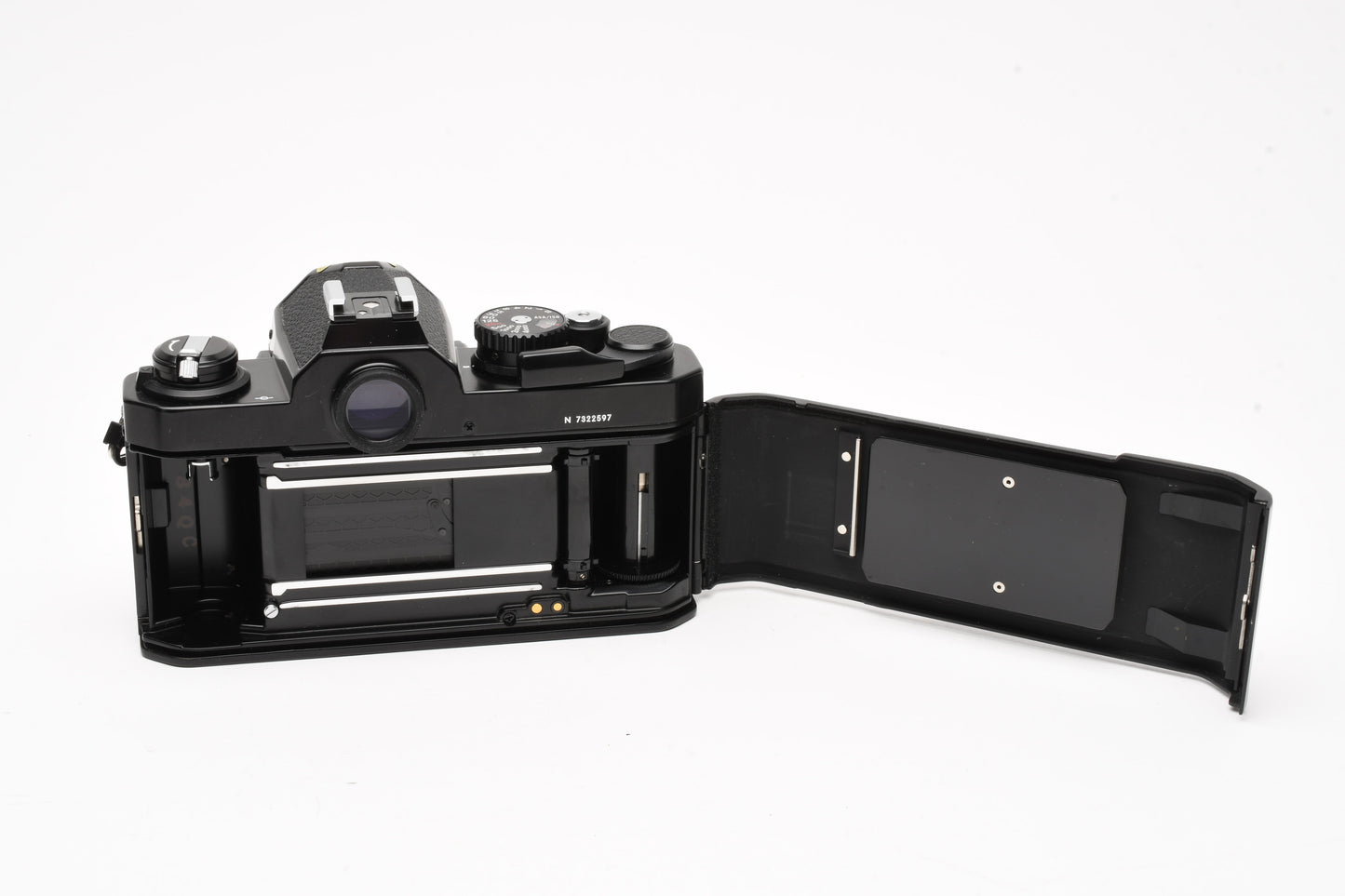 Nikon FM2 N Black 35mm SLR Body w/Nikon 50mm f1.8 Series E AI lens, new seals