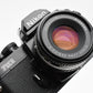 Nikon FM2 N Black 35mm SLR Body w/Nikon 50mm f1.8 Series E AI lens, new seals
