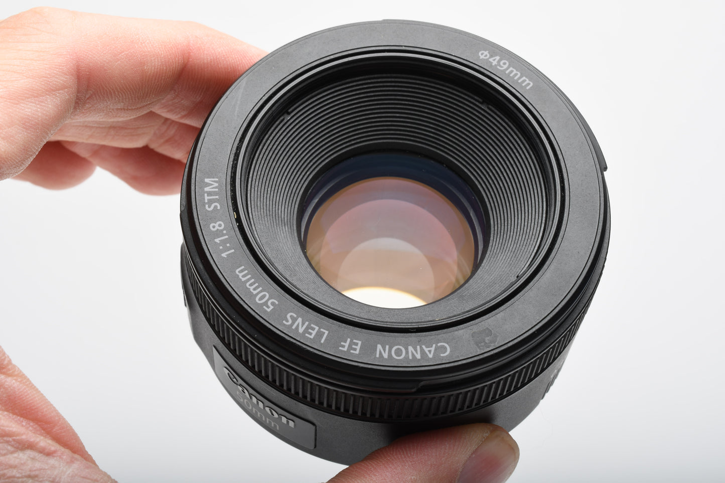 Canon EF 50mm f1.8 STM prime lens, caps, Nice Prime Lens