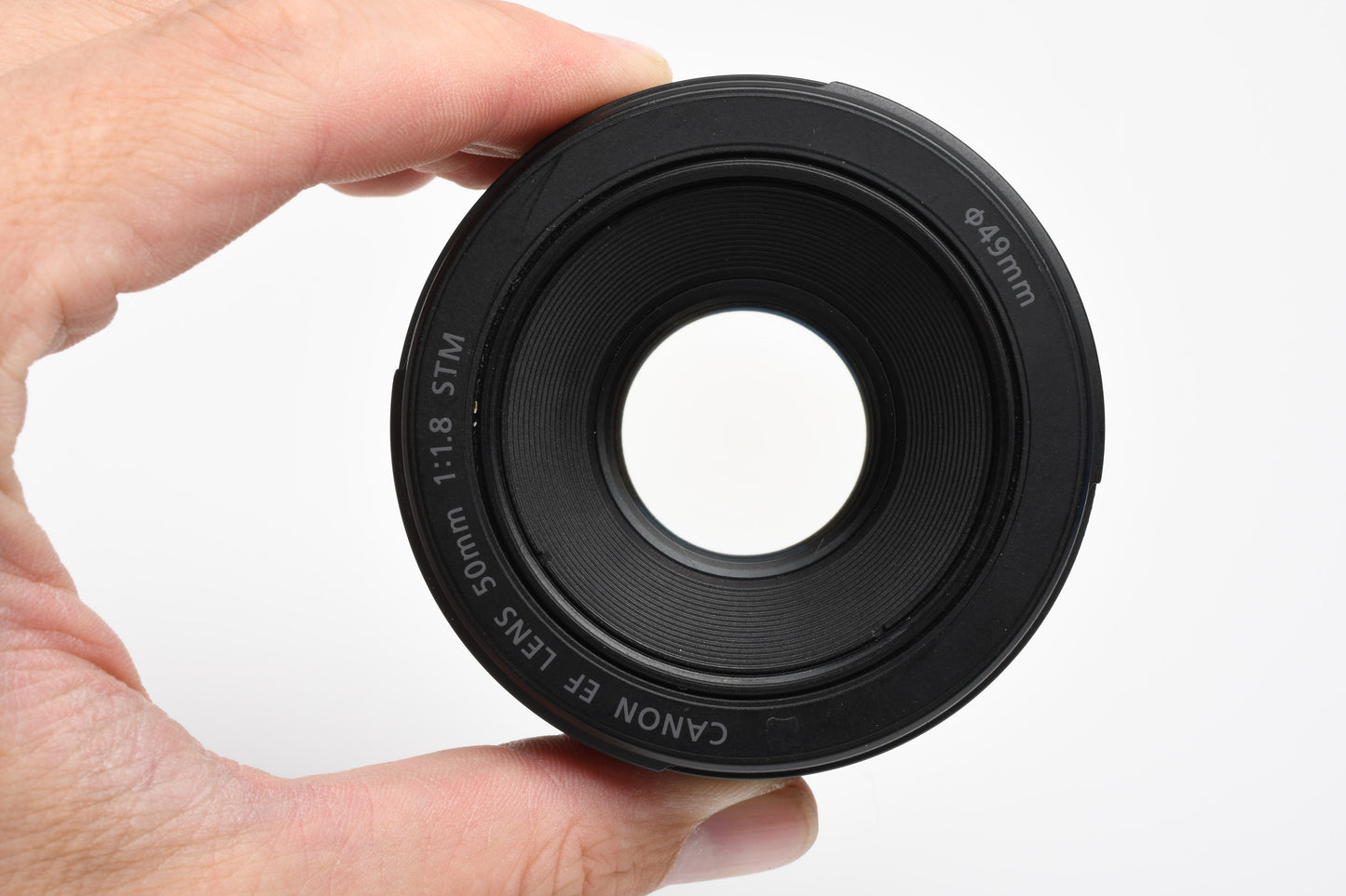 Canon EF 50mm f1.8 STM prime lens, caps, Nice Prime Lens