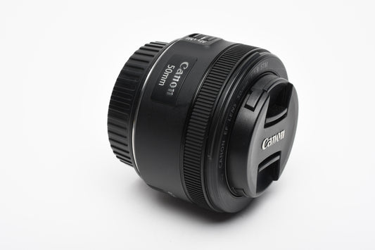 Canon EF 50mm f1.8 STM prime lens, caps, Nice Prime Lens