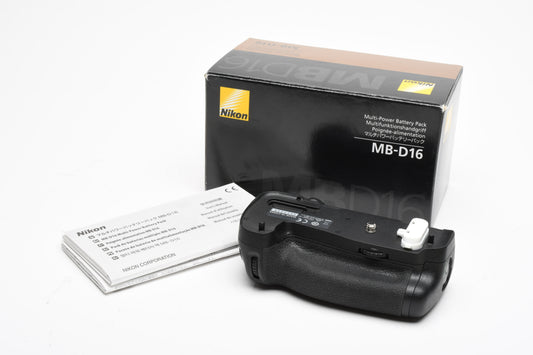 Nikon MB-D16 Battery Grip, Fully tested, Boxed w/Manual