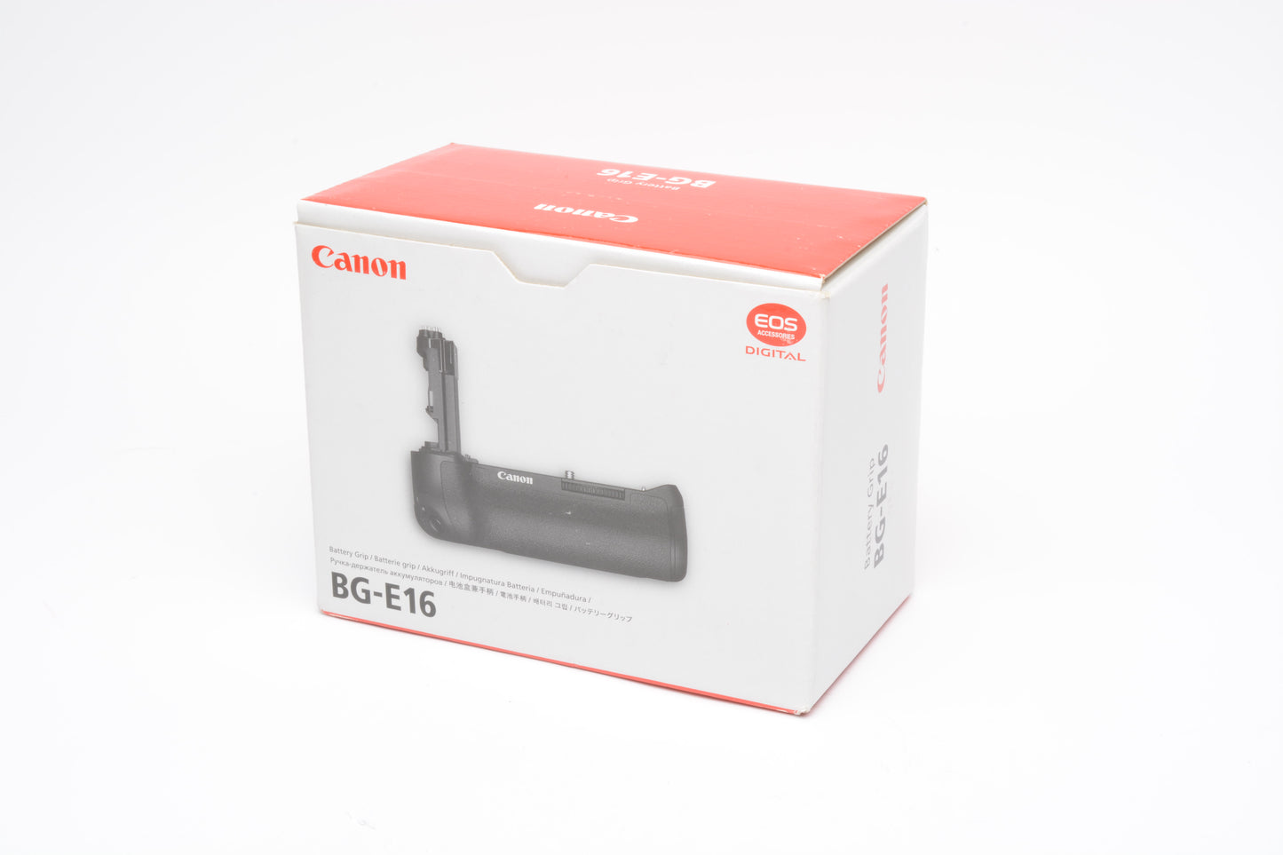 Canon BG-E16 battery Grip w/AA & Lithium chambers, instructions, very clean, Boxed