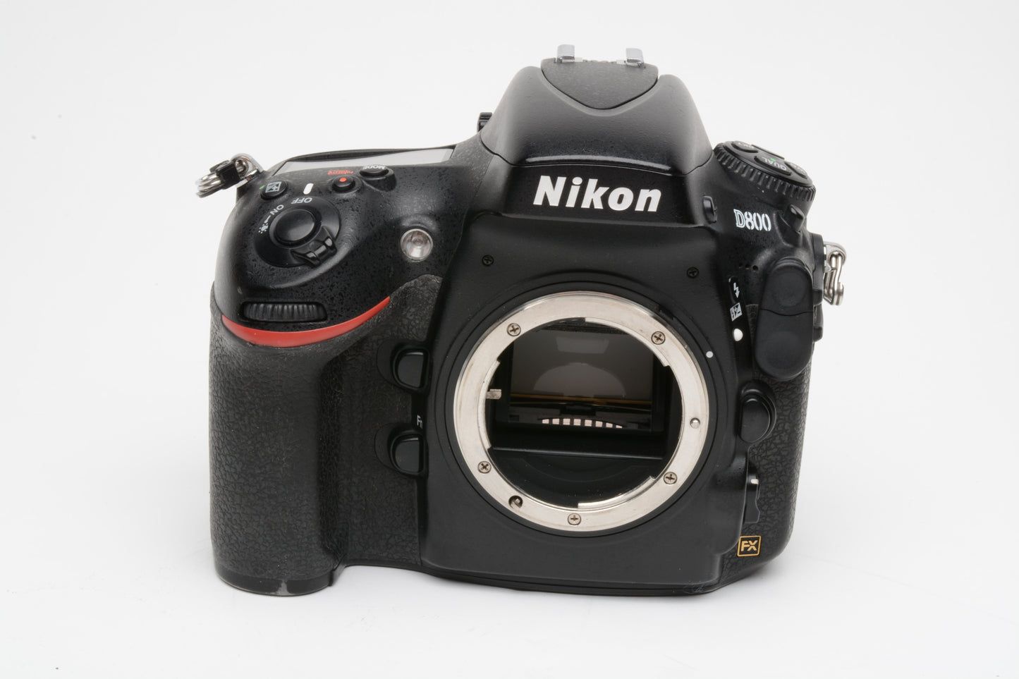 Nikon D800 DSLR body, USA version, batt+charger+USB, only 35K Acts!