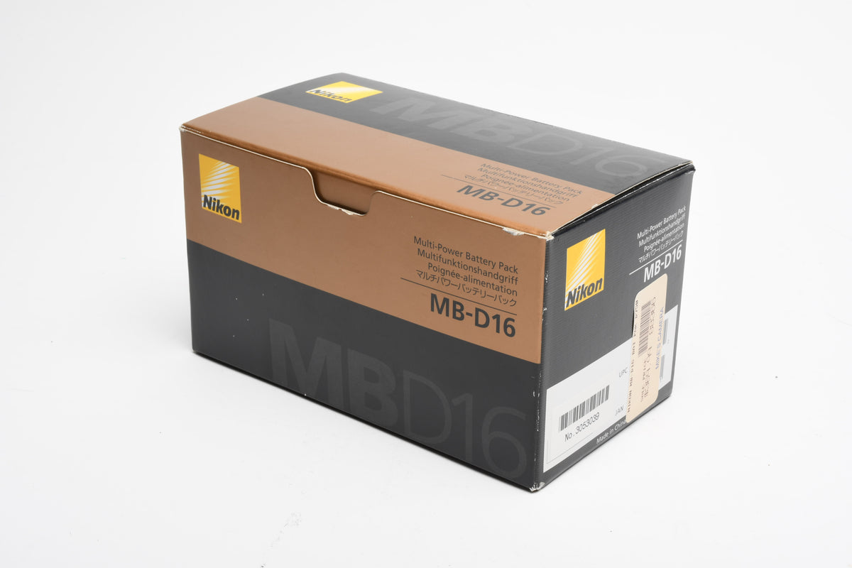Nikon MB-D16 Battery Grip, Fully tested, Boxed w/Manual