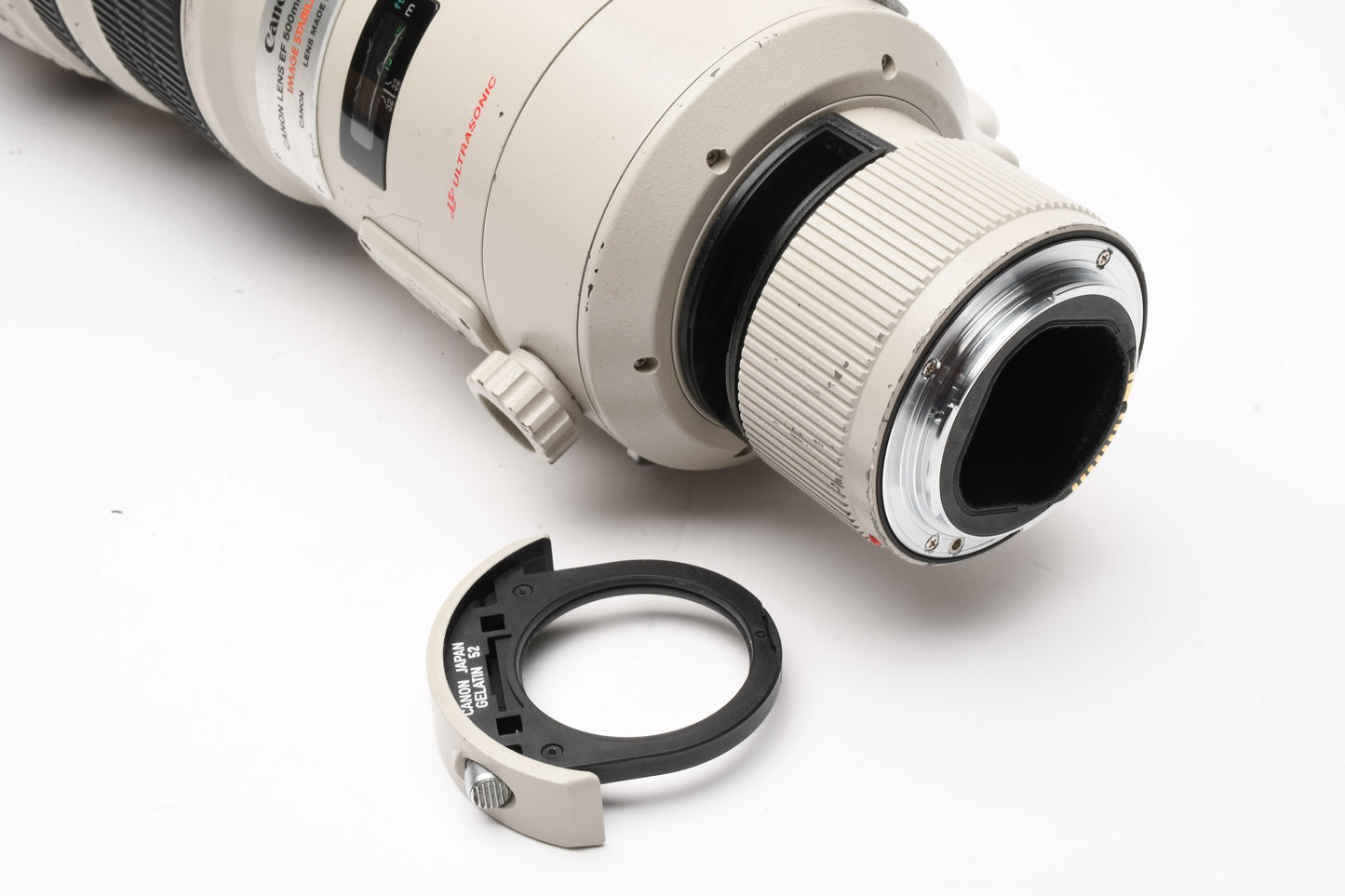 Canon EF 500mm f4 L IS USM Telephoto Lens, hood, Tested, Sharp!