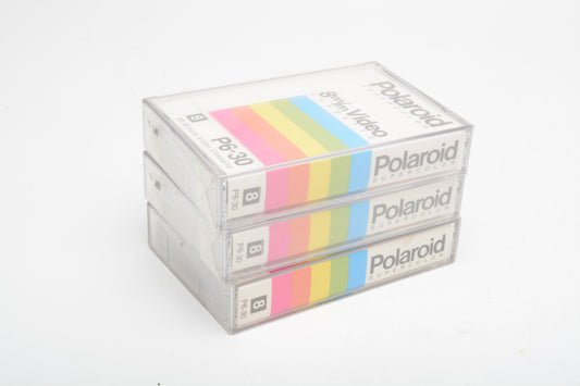 Polaroid Video 8 8mm P6-30 Supercolor 3 Pack