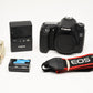 Canon EOS 70D DSLR Body w/Batt, charger, strap, Only 1975 Acts!