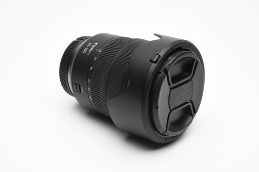 Canon RF 24-105mm f4L IS USM zoom lens, Hood+caps, *Read, Good!