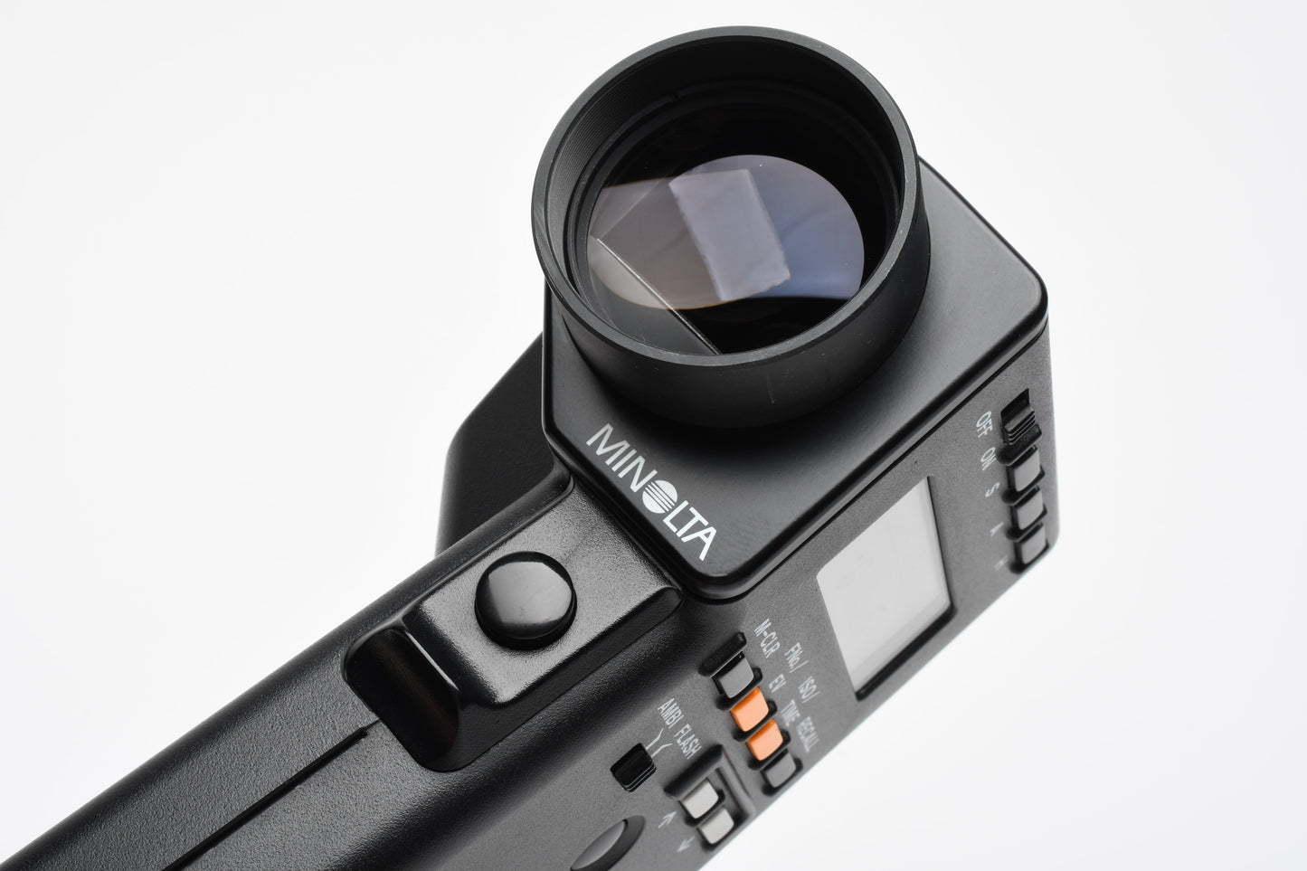 Minolta Spotmeter F Light Exposure Spot Meter in case, tested, Clean!