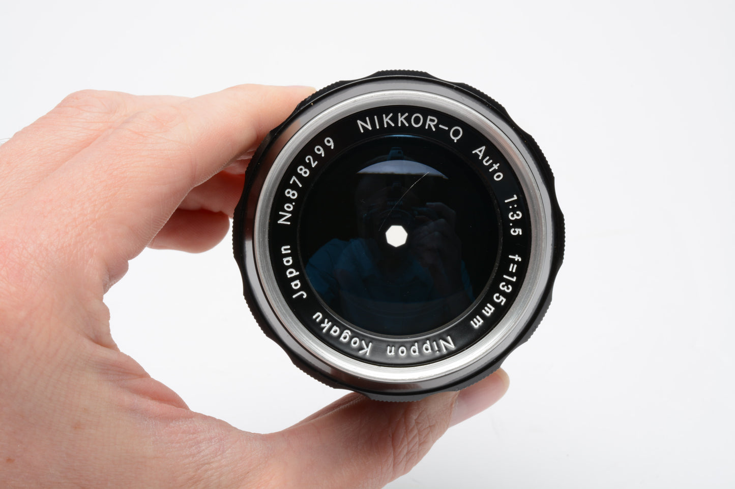 Nikon Nikkor-Q 135mm f3.5 Non-AI Portrait lens, caps, scratch, See details, Bargain