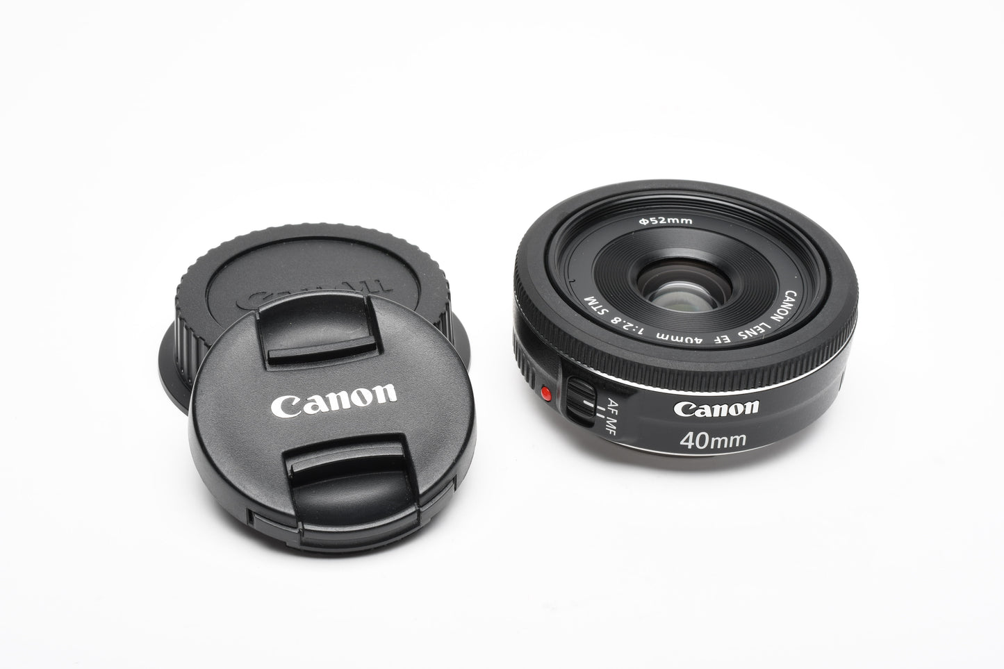 Canon EF 40mm f2.8 STM Macro Pancake lens, DHD UV, Mint-