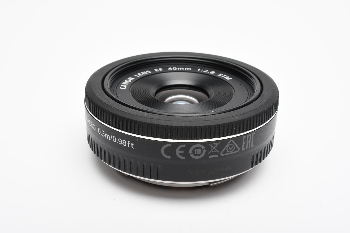 Canon EF 40mm f2.8 STM Macro Pancake lens, DHD UV, Mint-