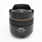 Nikon AF Fisheye Nikkor 10.5mm f2.8G ED DX lens, Caps, Mint-, Great!