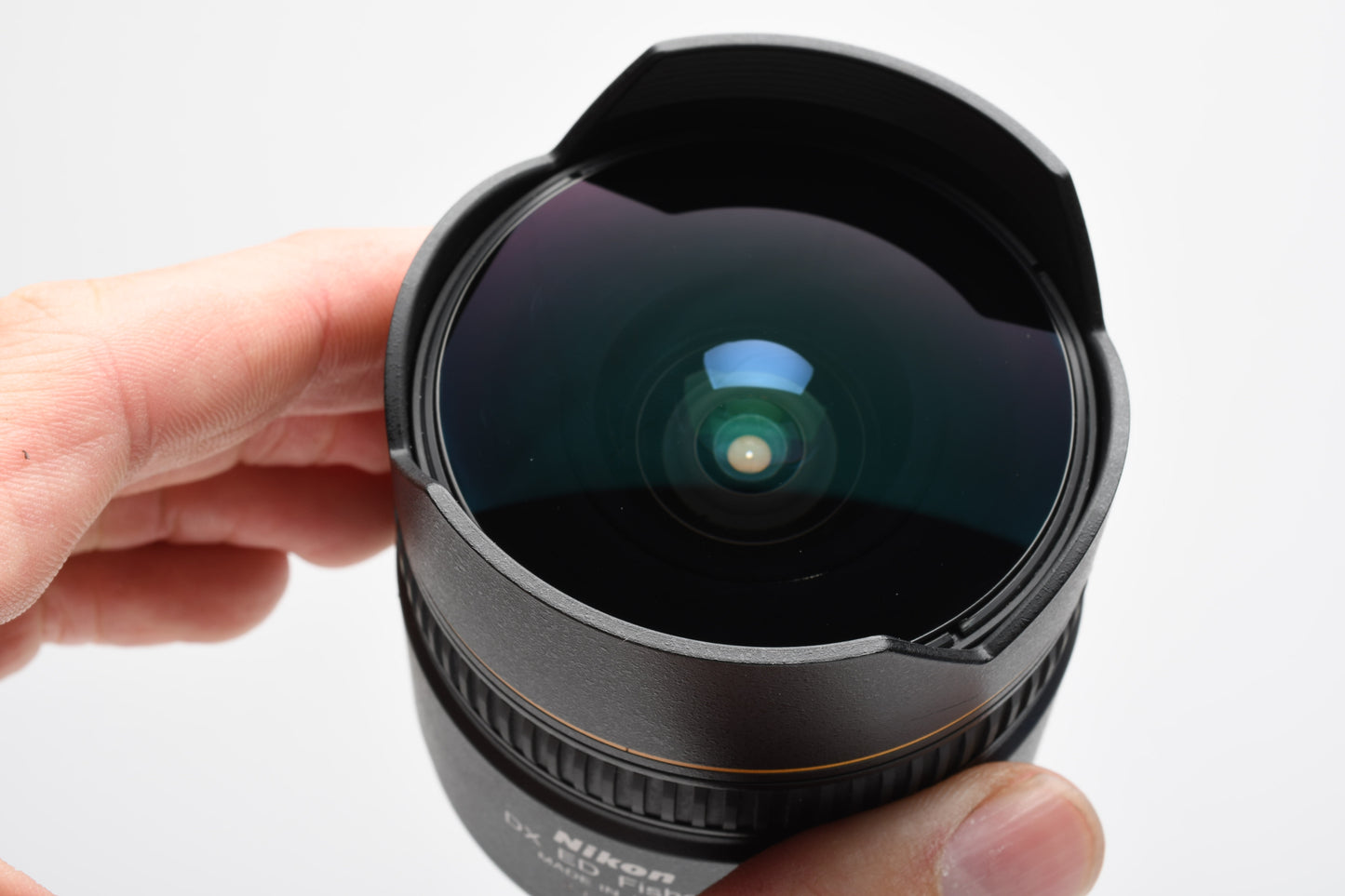 Nikon AF Fisheye Nikkor 10.5mm f2.8G ED DX lens, Caps, Mint-, Great!