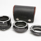 Vivitar Auto Extension Tube Set AT-3 36mm, 20mm, 12mm for NIKON F (Non AI) +case