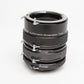 Vivitar Auto Extension Tube Set AT-3 36mm, 20mm, 12mm for NIKON F (Non AI) +case