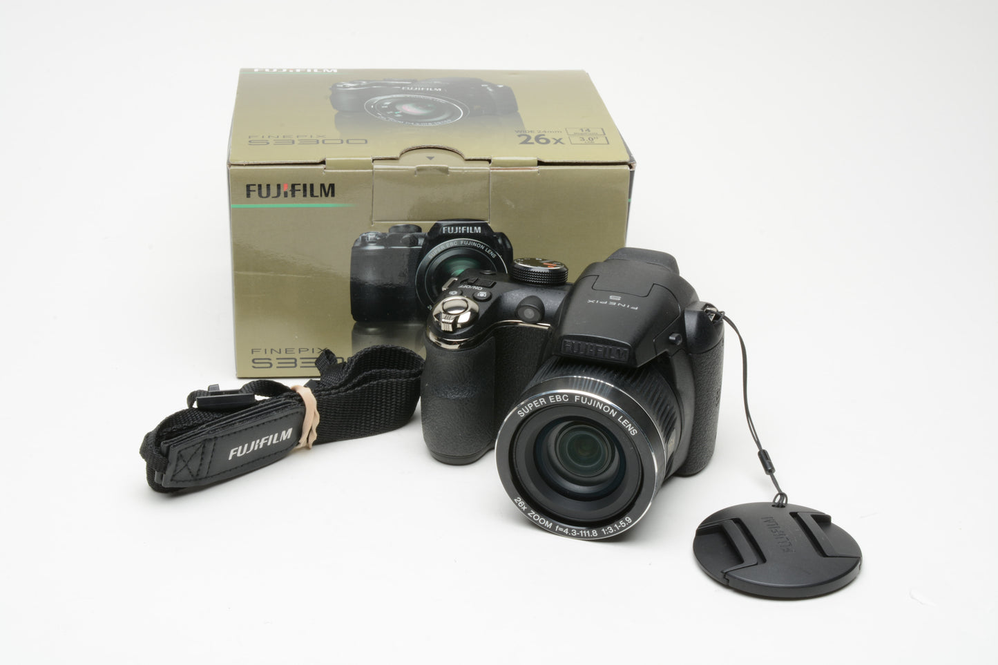 Fujifilm Finepix S3300 14MP Digital Point&Shoot camera, Boxed, tested, clean