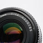 Nikon Nikkor 50mm f1.8 AI-S lens, clean, sharp, great compact prime lens + Caps