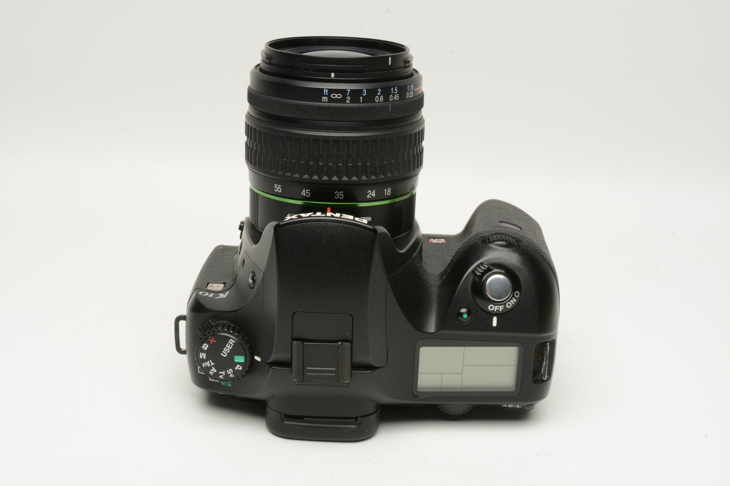 Pentax K10D DSLR camera w/18-55mm f3.5-5.6 AL zoom, Only 12,484 Acts, Good!