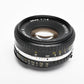 Nikon 50mm f1.8 Series E lens w/caps Chrome pancake prime lens, Nice!