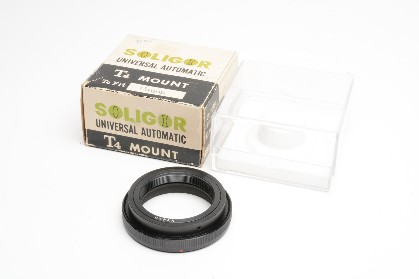 Soligor Universal T4 Mount adapter for Canon FD Mount in Jewel case, Mint