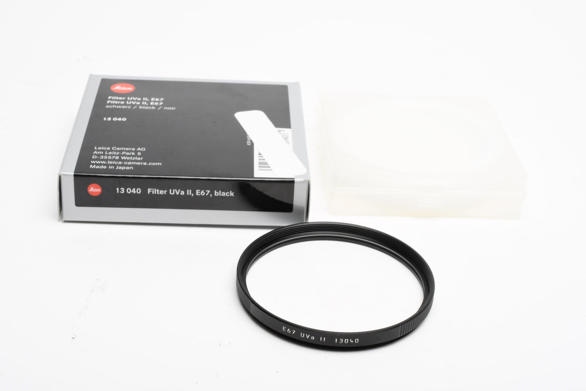 Leica E67 67mm Lens Filter UVa II Protection Filter Black 13040, NIB