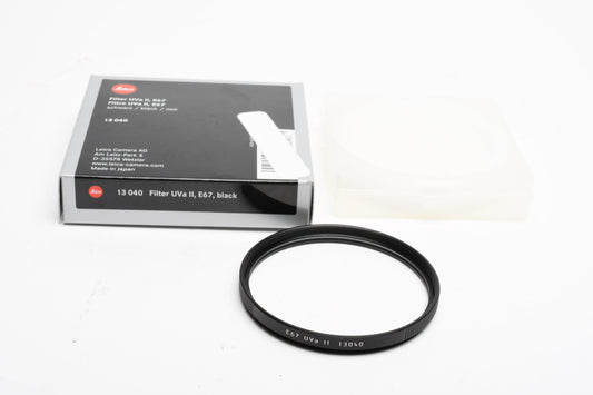 Leica E67 67mm Lens Filter UVa II Protection Filter Black 13040, NIB
