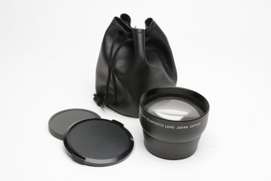 Digital High Definition 2.2X Telephoto HD Auxiliary lens 58mm in Pouch