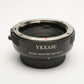 Ykeasu AEF-MFT II Lens mount adapter (Canon EF to Micro 4/3), Very clean