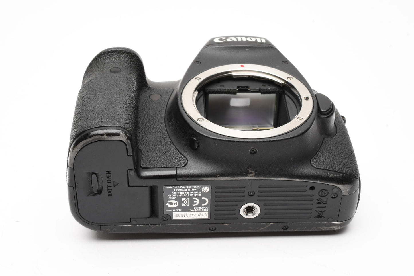 Canon EOS 6D DSLR 20.2MP w/batt, charger, 90K Acts, tested, works great!