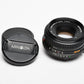 Minolta MD Rokkor-X 45mm f2 Pancake lens, lens caps, clean and sharp