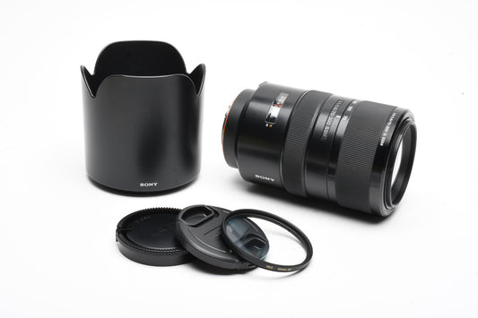 Sony 70-300mm F4.5-5.6 G SSM Zoom Lens SAL70300G, Hood+UV